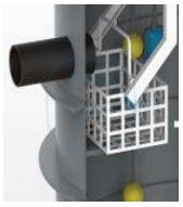 Panier dégrilleur inox pour station SRP600/800